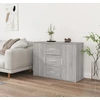 Image de vidaXL Sideboard Gris Sonoma 91x29,5x65 cm Bois composite