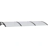 Image de vidaXL Auvent de porte Noir 300x100 cm Polycarbonate