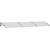 Image de vidaXL Auvent de porte Gris 300x100 cm Polycarbonate