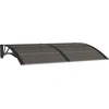 Image de vidaXL Auvent de porte Noir 150x100 cm Polycarbonate