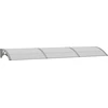 Image de vidaXL Auvent de porte Gris 300x75 cm Polycarbonate