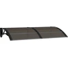 Image de vidaXL Auvent de porte Noir 150x75 cm Polycarbonate