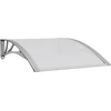 Image de vidaXL Auvent de porte Gris et transparent 100x75 cm Polycarbonate