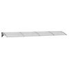 Image de vidaXL Auvent de porte Gris et transparent 350x75 cm Polycarbonate