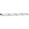 Image de vidaXL Auvent de porte Noir 400x100 cm Polycarbonate