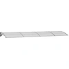 Image de vidaXL Auvent de porte Gris 400x100 cm Polycarbonate