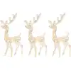 Image de Renne Décoration de Noël Acrylique 3 pcs. 120 cm Multicolore