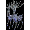 Image de XXL Rennes Décoration de Noël Acrylique 250 LED 2 pcs 180 cm