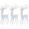 Image de XXL Rennes Décoration de Noël Acrylique 250 LED 3 pcs 180 cm