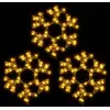 Image de vidaXL Flocons de neige LED 3 pcs. Blanc chaud 27x27 cm
