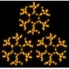 Image de vidaXL Flocons de neige LED 3 pcs. Blanc chaud 38x37 cm