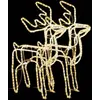 Image de vidaXL Silhouettes de rennes 2 pcs. Blanc chaud 76x42x87 cm