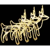 Image de vidaXL Silhouettes de rennes 3 pcs. Blanc chaud 60x30x60 cm