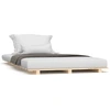 Image de vidaXL Lit en bois massif 100x200 cm pin