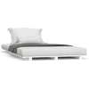 Image de vidaXL Lit en bois massif blanc 90x190 cm pin
