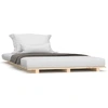 Image de vidaXL Lit en bois massif 75x190 cm pin