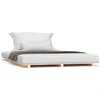 Image de vidaXL Lit en bois massif 120x190 cm pin