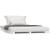 Image de vidaXL Lit en bois massif blanc 140x190 cm pin