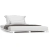 Image de vidaXL Lit en bois massif blanc 135x190 cm pin