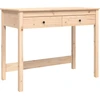 Image de vidaXL Bureau avec tiroirs 100x50x78 cm pin massif
