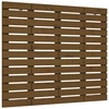 Image de vidaXL Tête de lit murale marron miel 126x3x91,5 cm Pin massif