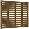 Image de vidaXL Tête de lit murale brun miel 141x3x91,5 cm Pin massif