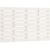 Image de vidaXL Tête de lit murale blanche 96x3x63 cm pin massif