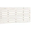 Image de vidaXL Tête de lit murale blanche 126x3x63 cm pin massif