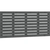 Image de vidaXL Tête de lit murale Gris 156x3x63 cm Pin massif