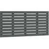 Image de vidaXL Tête de lit murale Gris 141x3x63 cm Pin massif