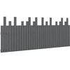 Image de vidaXL Tête de lit murale Gris 204x3x80 cm Pin massif
