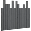 Image de vidaXL Tête de lit murale Gris 95,5x3x80 cm Pin massif