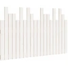 Image de vidaXL Tête de lit murale blanche 127,5x3x80 cm pin massif
