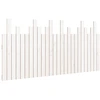 Image de vidaXL Tête de lit murale blanche 166x3x80 cm pin massif