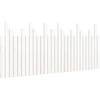 Image de vidaXL Tête de lit murale blanche 185x3x80 cm pin massif