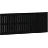 Image de vidaXL Tête de lit murale noire 147x3x60 cm pin massif