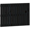 Image de vidaXL Tête de lit murale noire 82,5x3x60 cm pin massif