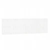 Image de vidaXL Tête de lit murale blanche 185x3x60 cm pin massif