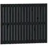 Image de vidaXL Tête de lit murale noire 108x3x90 cm pin massif