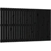 Image de vidaXL Tête de lit murale noire 147x3x90 cm pin massif