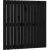 Image de vidaXL Tête de lit murale noire 82,5x3x90 cm pin massif