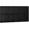 Image de vidaXL Tête de lit murale noire 166x3x90 cm pin massif