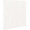 Image de vidaXL Tête de lit murale blanche 108x3x110 cm pin massif