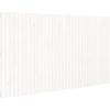 Image de vidaXL Tête de lit murale blanche 204x3x110 cm pin massif