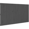 Image de vidaXL Tête de lit murale Gris 204x3x110 cm Pin massif