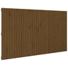 Image de vidaXL Tête de lit murale marron miel 204x3x110 cm Pin massif