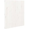 Image de vidaXL Tête de lit murale blanche 95,5x3x110 cm Pin massif
