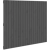 Image de vidaXL Tête de lit murale Gris 127,5x3x110 cm Pin massif