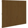 Image de vidaXL Tête de lit murale marron miel 127,5x3x110 cm Pin massif