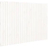 Image de vidaXL Tête de lit murale blanche 159,5x3x110 cm Pin massif